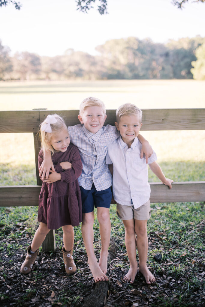 fall family portrait taken in Jacksonville FL